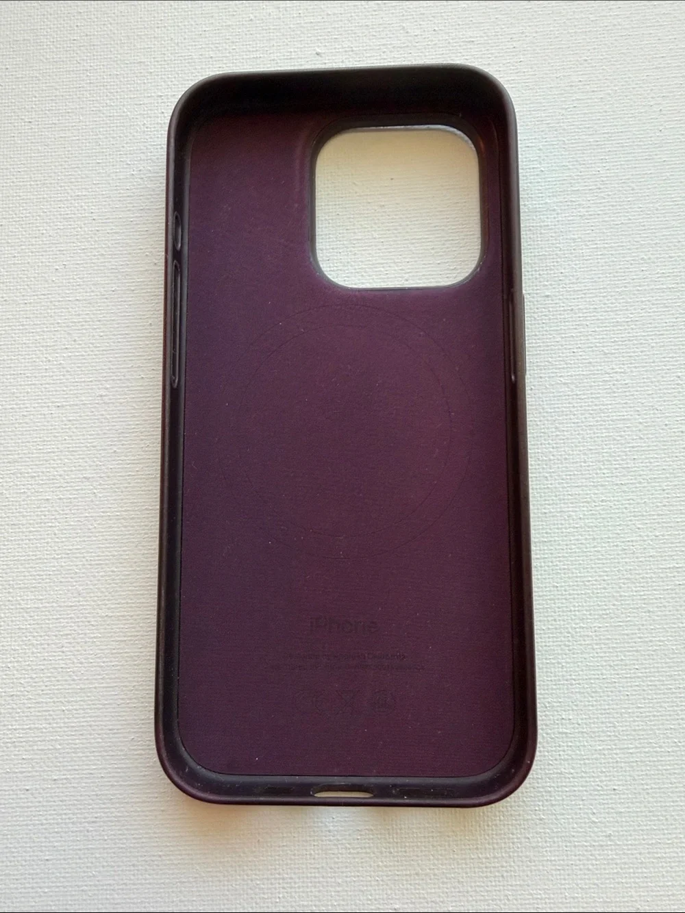Apple Silicone iPhone Case - Plum Purple